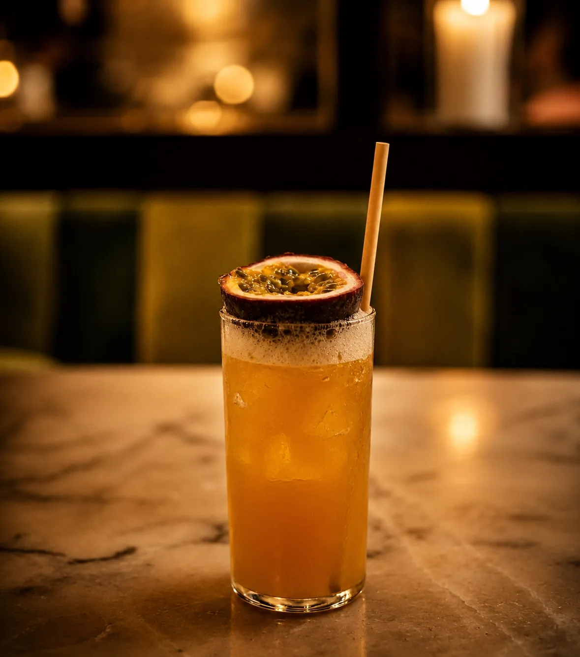 Cocktail highball à la passion